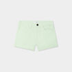 Short ajusté en twill vert clair fille