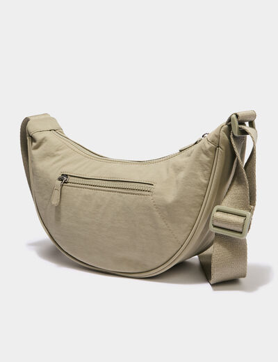 Sac banane en bandouli&egrave;re vert kaki femme
