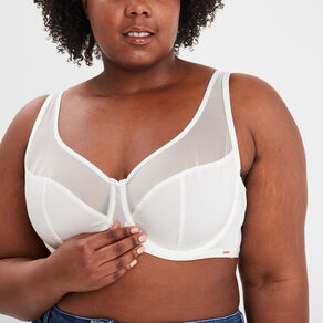 Soutien-gorge corbeille microfibre Izold blanc femme grande taille