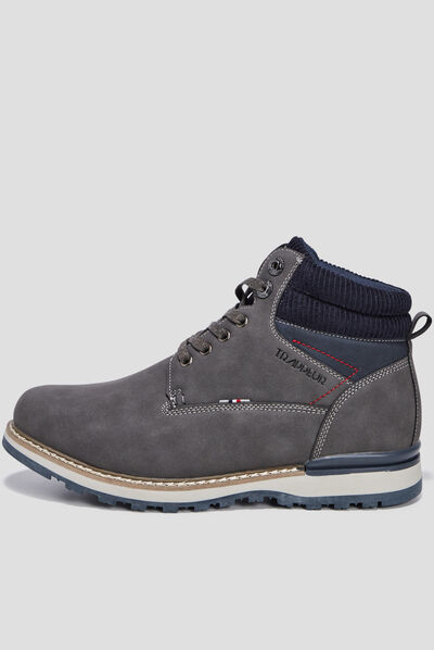 Bottines à lacets Trappeur gris homme