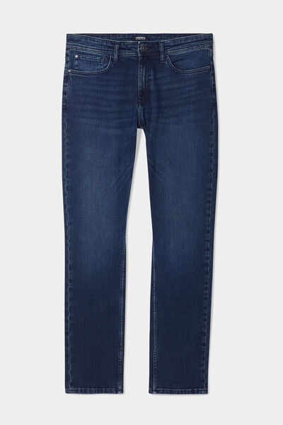 Jeans denim straight 5 poches denim blue black homme