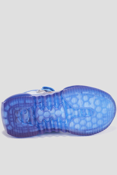 Baskets running à scratchs Dragon Ball Z bleu electrique garçon
