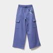 Pantalon de jogging large Stitch bleu fille