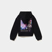 Sweat zipp&eacute; &agrave; capuche Kpop Demon Hunters noir fille