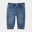Jeans jogger bas &eacute;lastiqu&eacute; coton denim stone b&eacute;b&eacute; gar&ccedil;on