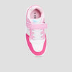 Tennis basses à scratchs Creeks Iconic rose fille