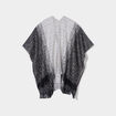 Poncho avec franges multicolore femme