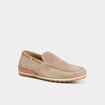 Mocassins en cuir sable homme