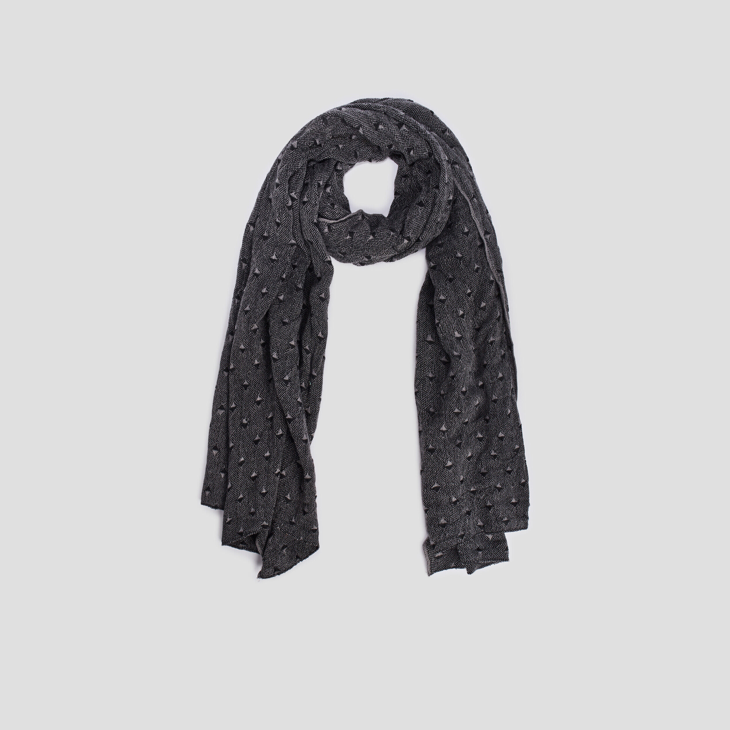 Écharpe gris foncé homme LH