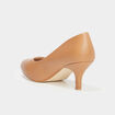 Escarpins iris&eacute;s marron clair femme