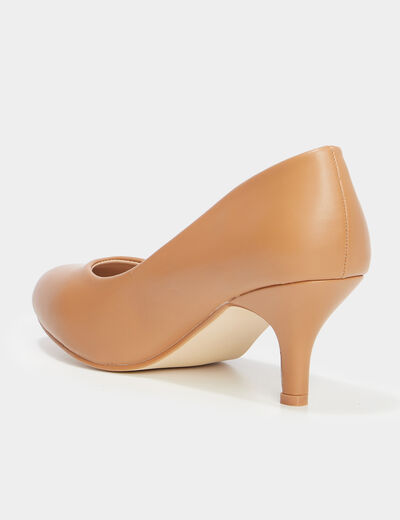 Escarpins irisés marron clair femme