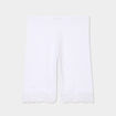 Short cycliste &agrave; dentelle blanc femme