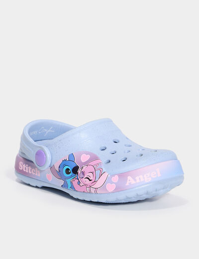 Sabots de plage paillettes Stitch multicolore fille