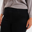 Jegging avec passants taille haute denim noir femme grande taille