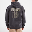 Sweat à capuche hoodie coton Nirvana noir homme