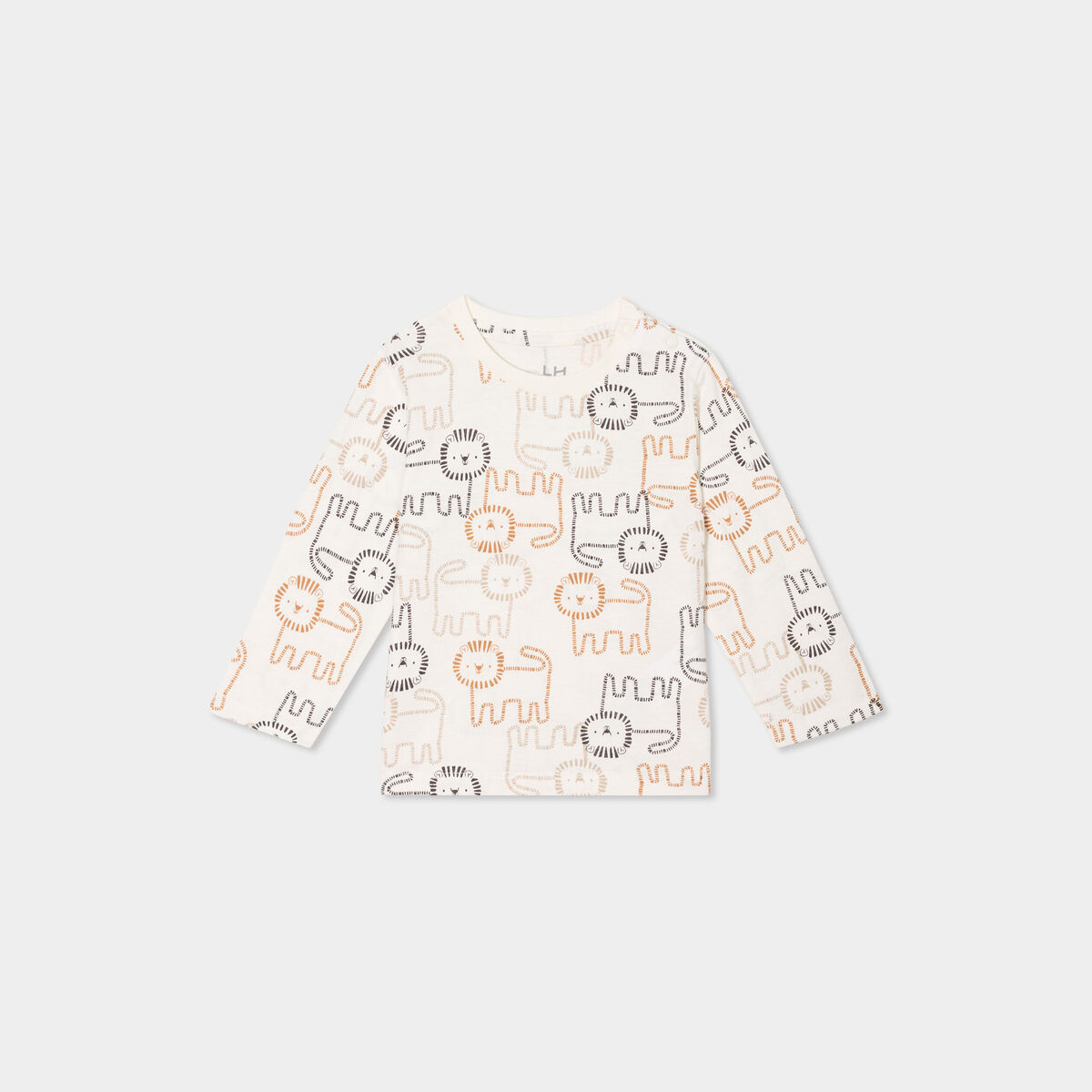 T-shirt manches longues coton ecru bébé garçon