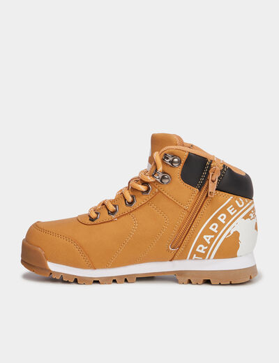 Bottines à lacets Trappeur Babino jaune garçon