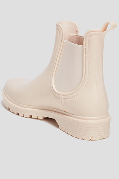 Bottes de pluie chelsea sable femme