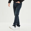 Jeans straight 5 poches Liberto denim brut homme
