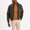 Veste zippée avec col montant Creeks marron homme