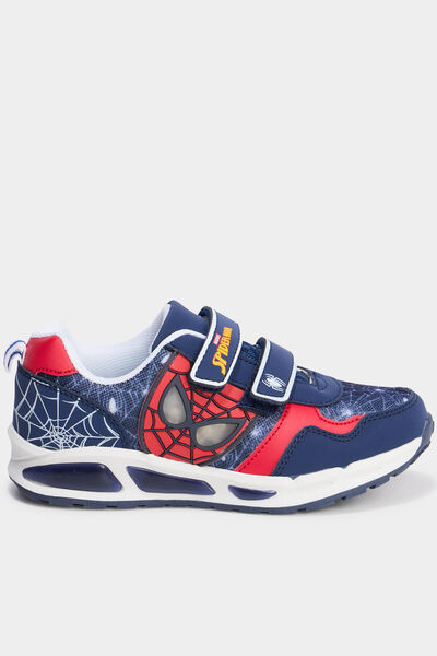 Baskets running lumineuses Spider-Man bleu marine gar&ccedil;on