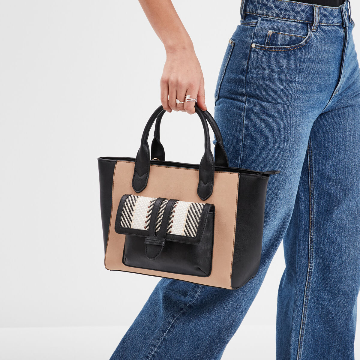 Sac à main en bandoulière multicolore femme