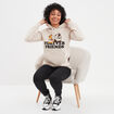 Sweat à capuche hoodie Tic et Tac sable femme