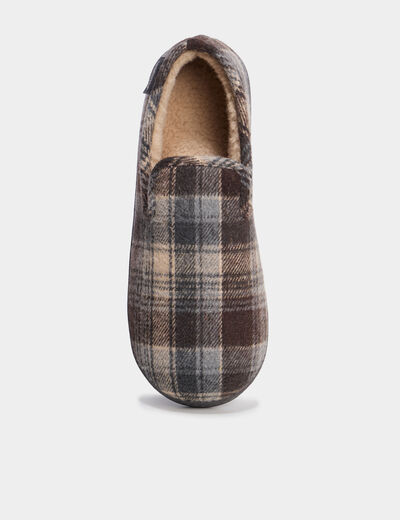 Chaussons fourrés Isotoner sable homme