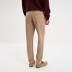 Pantalon chino slim taupe homme