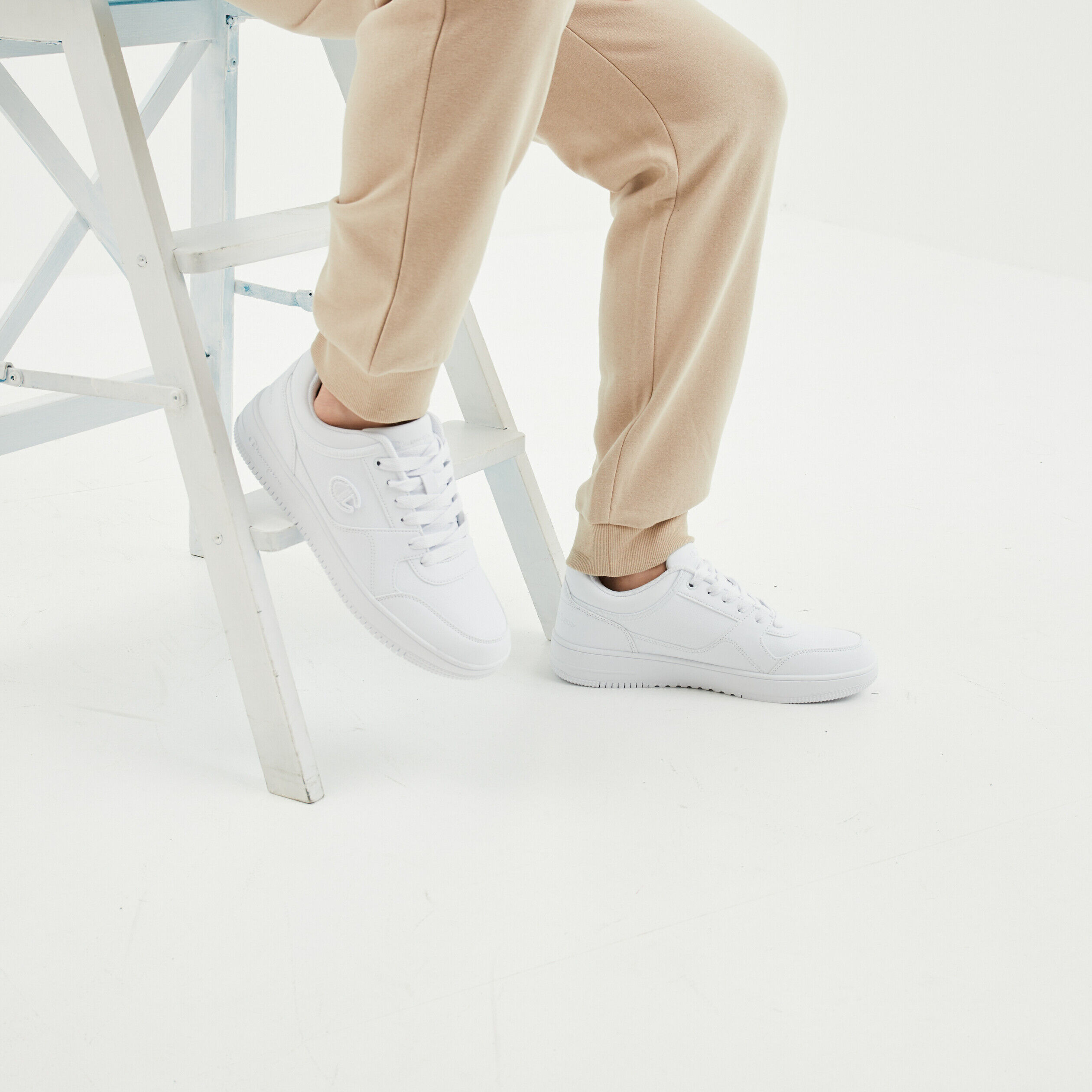 Tennis à lacets RD18 LOW Champion blanc homme