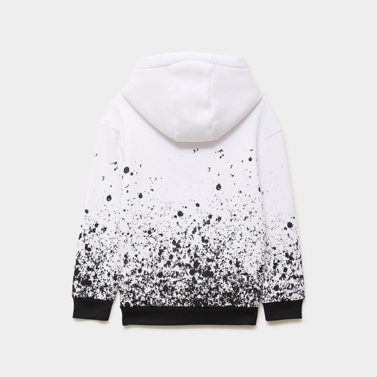 Sweat hoodie &agrave; capuche blanc gar&ccedil;on