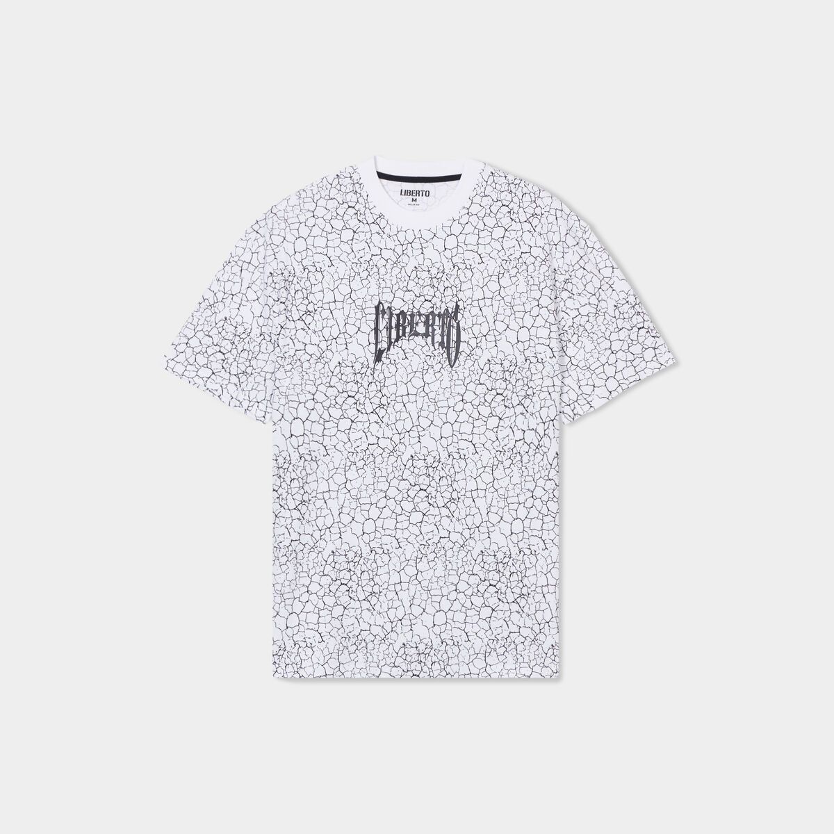 T-shirt oversize manches courtes Liberto blanc homme