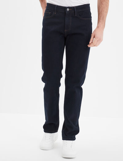 Jeans regular 5 poches denim brut homme