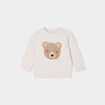 Pull épaule boutonnée Kimbaloo beige bébé garçon