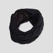 Snood avec torsades noir femme
