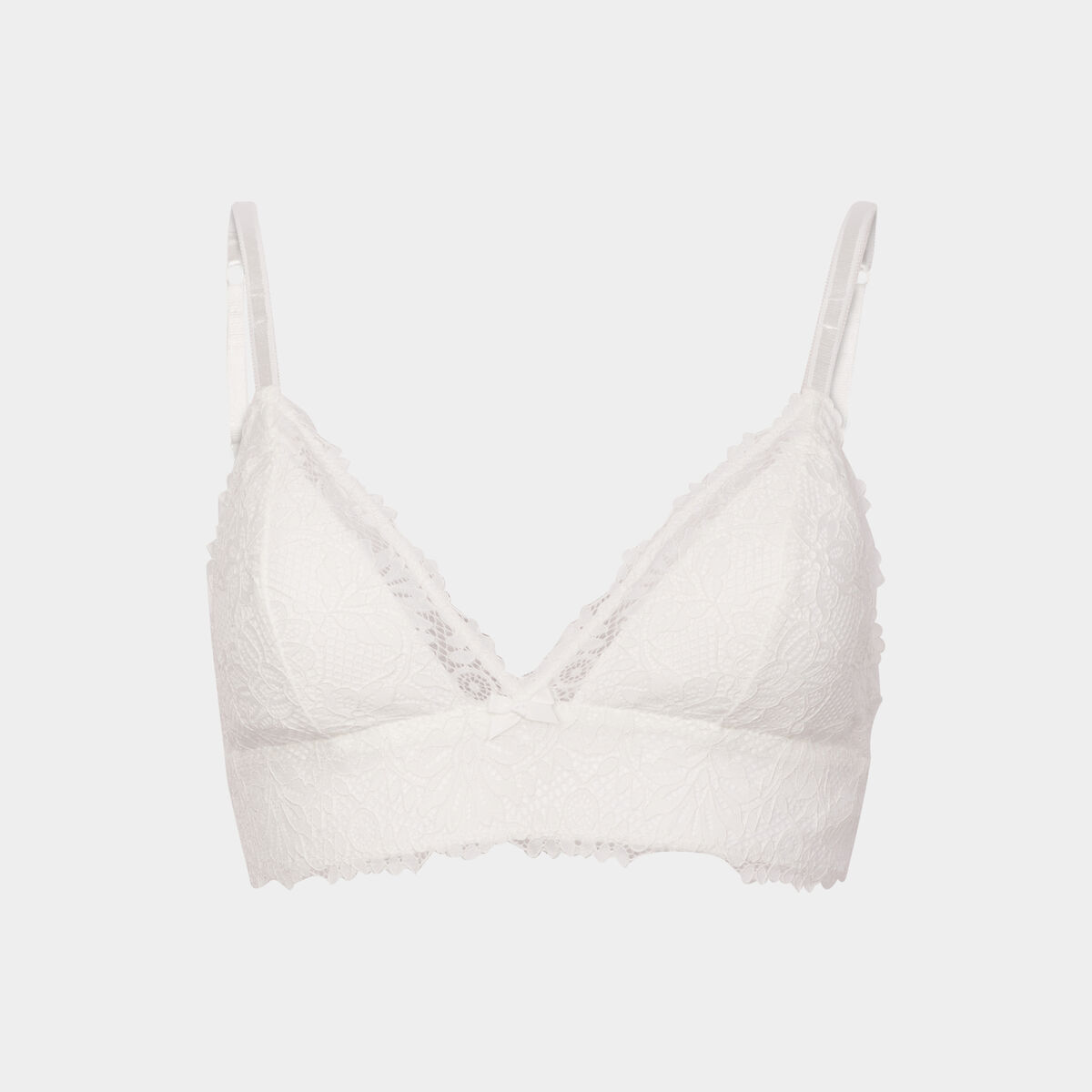 Soutien-gorge triangle paddé blanc femme