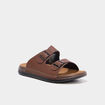 Mules avec boucles marron homme