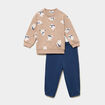 Ensemble 2 pi&egrave;ces sweat et pantalon sable b&eacute;b&eacute; gar&ccedil;on