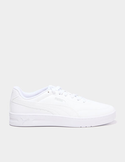 Tennis basses Puma Court Classic Clean blanc homme