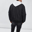 Veste bomber zippée noir homme