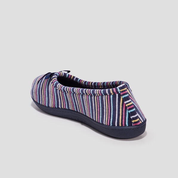 chaussons ballerines isotoner multicolore femme Chaussons ballerines Isotoner multicolore femme