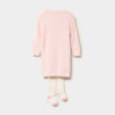 Ensemble robe tricot et collants rose clair b&eacute;b&eacute; fille