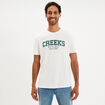 T-shirt droit manches courtes coton blanc homme
