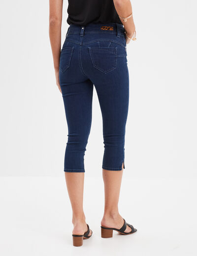 Pantacourt en jean slim Mosquitos denim double stone femme