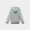 Sweat zipp&eacute; &agrave; capuche vert pastel gar&ccedil;on