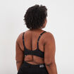 Soutien-gorge foulard à dentelle noir femme grande taille