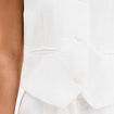 Veston sans manches blanc femme