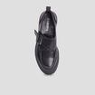 Derbies crantées avec boucle Liberto noir femme