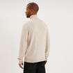 Pull col roul&eacute; manches longues beige homme