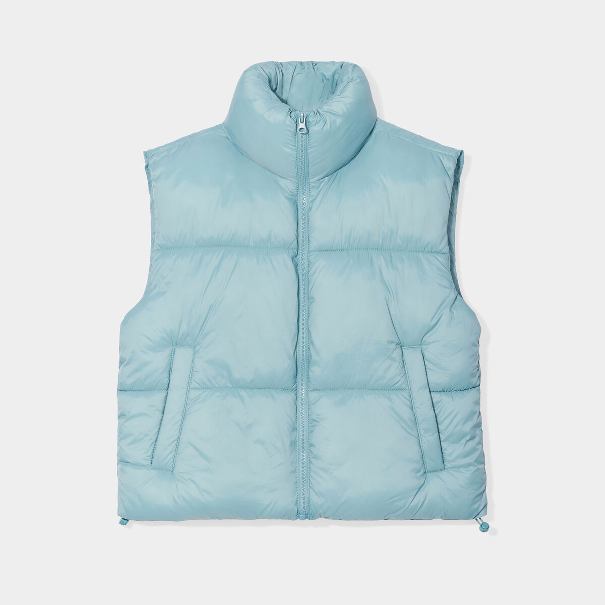 Doudoune sans manches imperméable vert femme